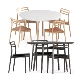 Cabin chair by Vipp BA round table by Carl Hansen Son
